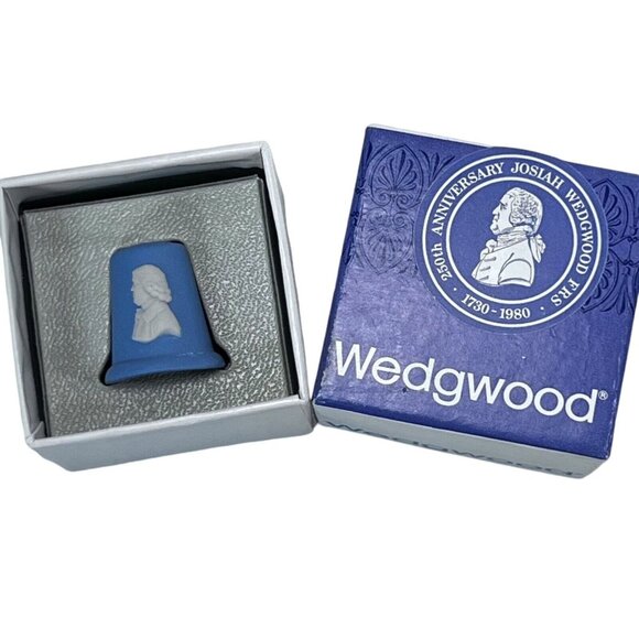 Wedgwood Other - Wedgwood England Jasperwear Pale Blue Thimble 250th Anniversary Original Box